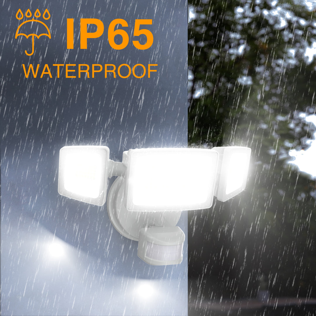 Onforu 55W Motion Sensor LED Security Light IP65 Waterproof