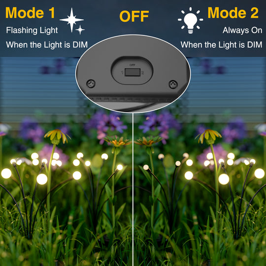 Onforu Solar Fireflies Lights 2 Pack for EU