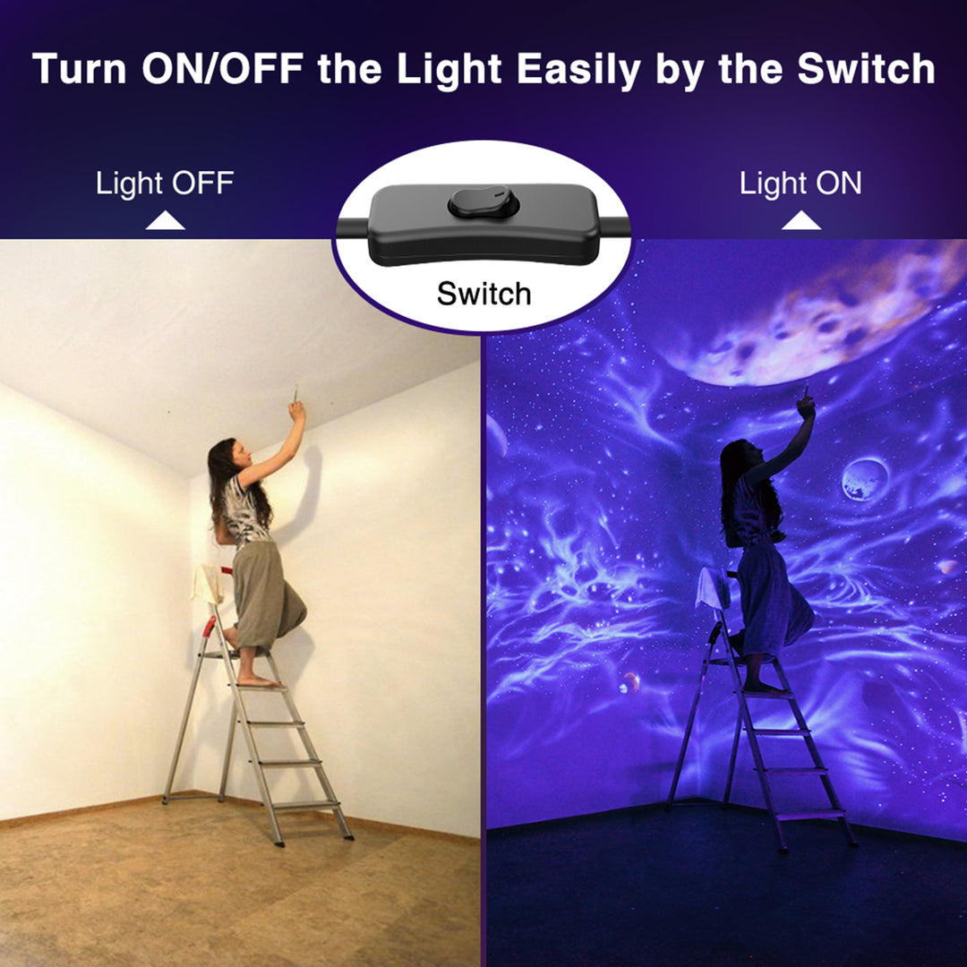 Onforu 100W LED Black Flood Light with Plug for EU