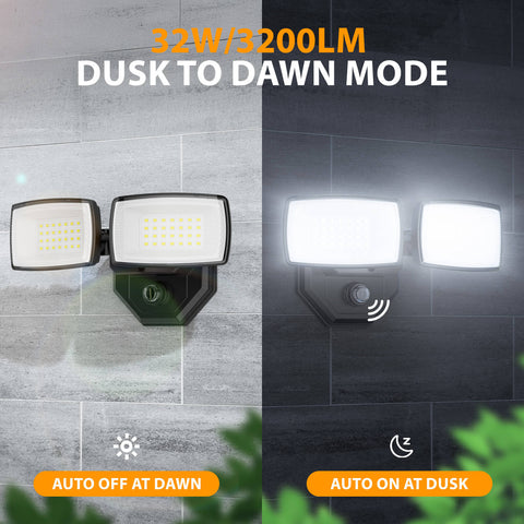Onforu 32W Dusk to Dawn LED Security Light BD98