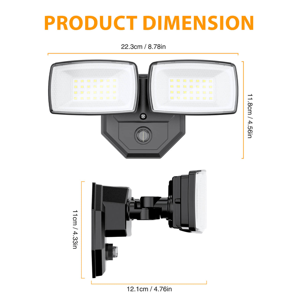 Onforu 32W Dusk to Dawn LED Security Light BD98