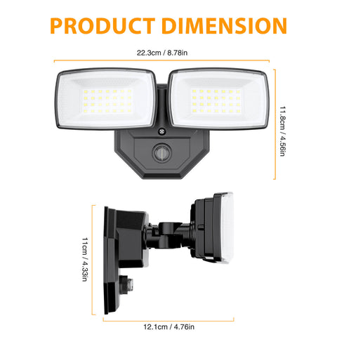 Onforu 32W Dusk to Dawn LED Security Light BD98