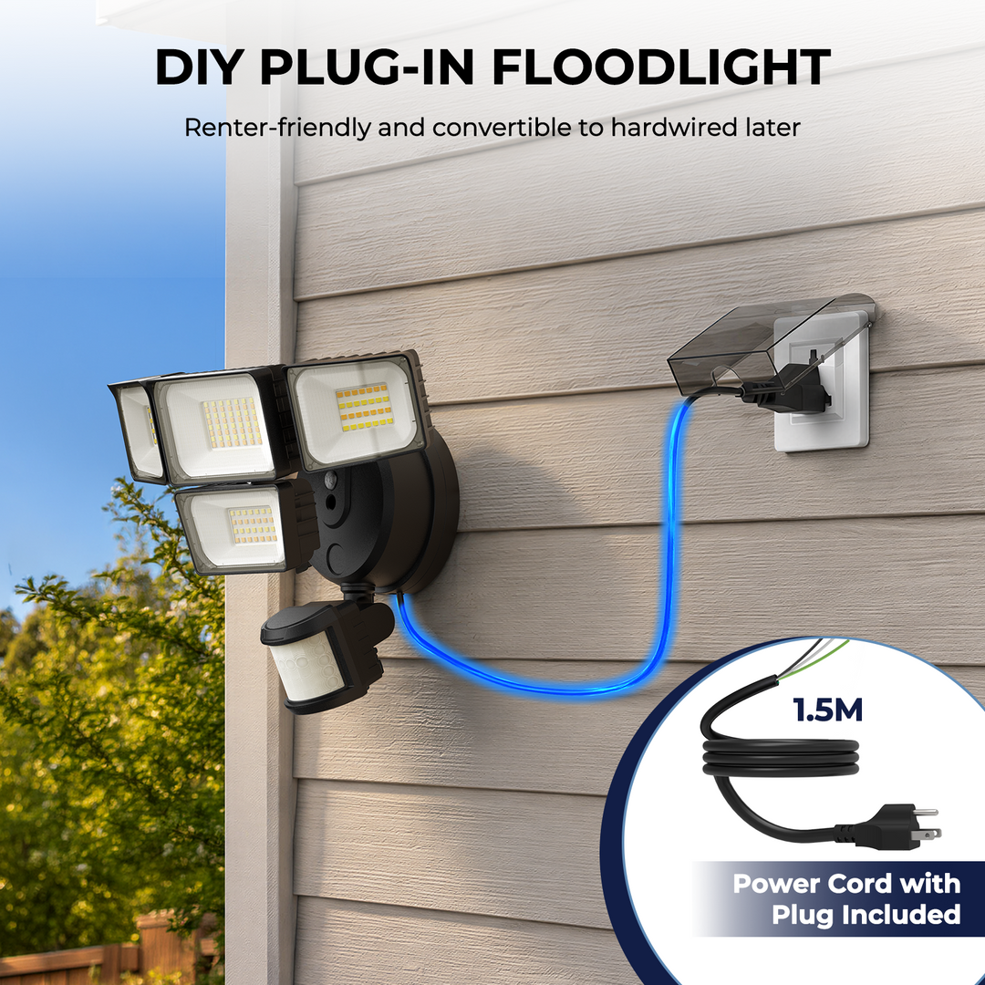 Onforu 4 Heads Motion Sensor LED Security Lights BD137