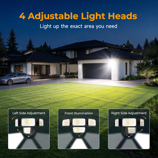 Onforu 120W 4 Heads Dusk to Dawn LED Security Light BD144