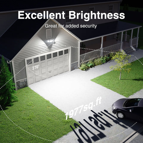 Onforu 100W Motion-Activated & Dusk till Dawn Security Light with Plug BD91