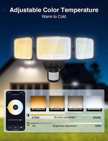 Onforu 100W Smart Motion Sensor LED Security Light BD73