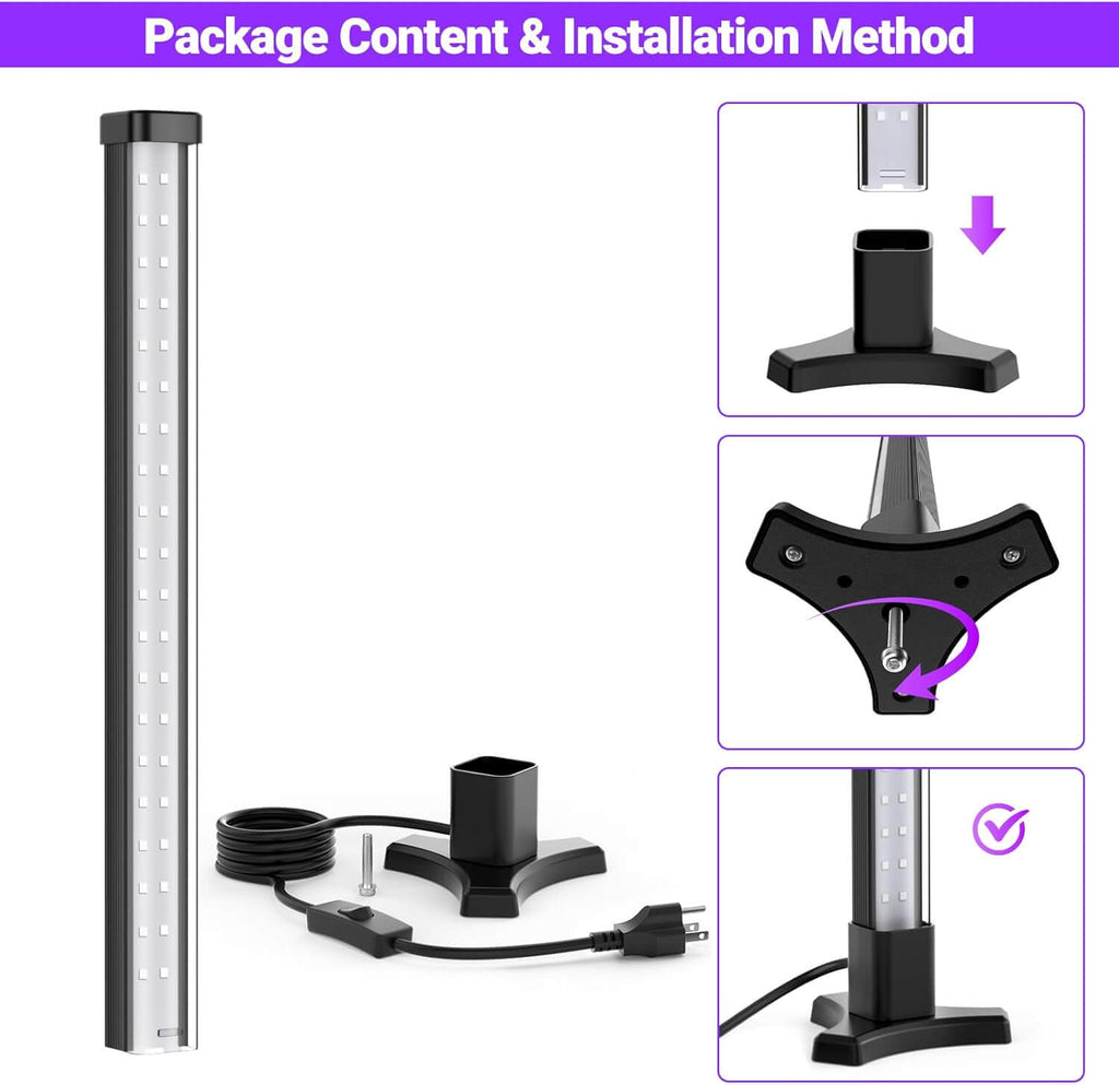 Onforu 15W Black Light Bar with Plug CT29