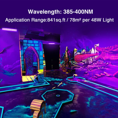 2 Faretti LED Luce Nera UV 20W - Impermeabili IP66 Per Decorazione, Feste E Acquari - Effetto Fluorescente - Foto 9