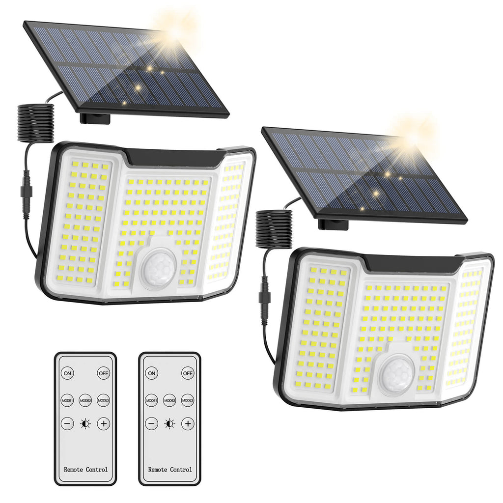 Onforu LED Solar Motion & Dusk to Dawn Security Lights with Remote TY15