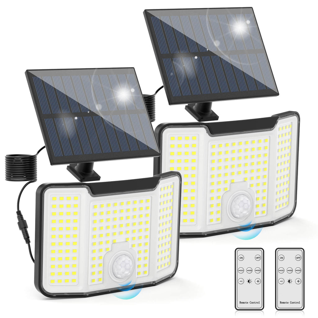 Onforu LED Solar Motion & Dusk to Dawn Security Lights with Remote TY15