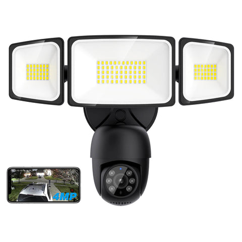 LED Smart Security Flood Lights With Camera