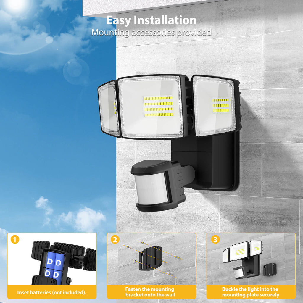 Click Sensor Light Best Battery Powered Motion Sensor Outdoor Lights for Sale