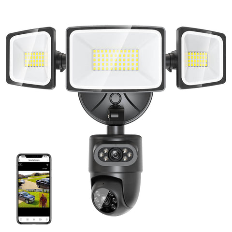 Onforu Dual Lens 55W LED Motion Sensor Floodlight Camera SX07