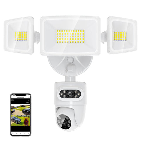 Onforu Dual Lens 55W LED Motion Sensor Floodlight Camera SX07