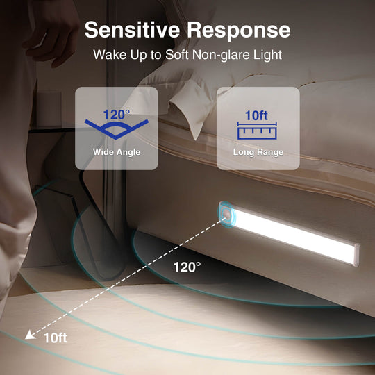 Onforu Wireless Rechargeable Under Cabinet Lighting - 11.8inch