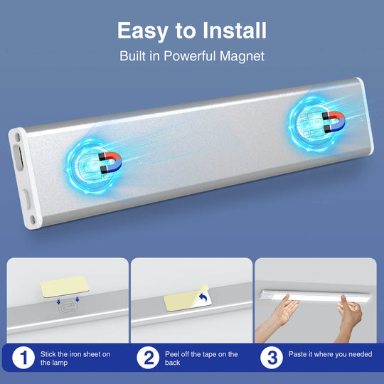 Onforu Wireless Rechargeable Under Cabinet Lighting - 11.8inch