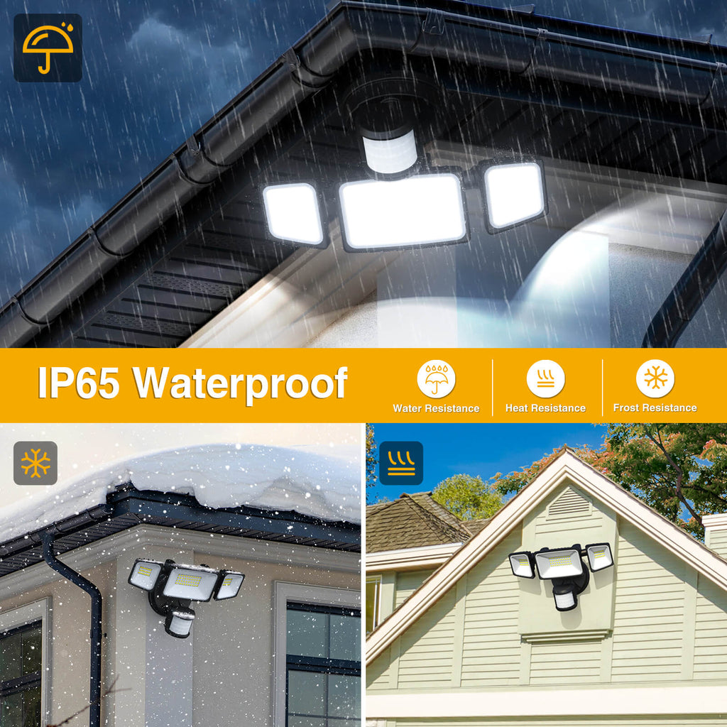 IP65 Waterproof Motion Sensor & Dusk till Dawn Flood Lights