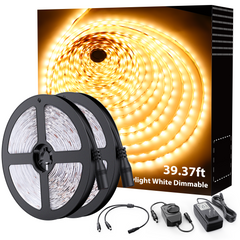 39.37ft 3000K Warm White LED Light Strip