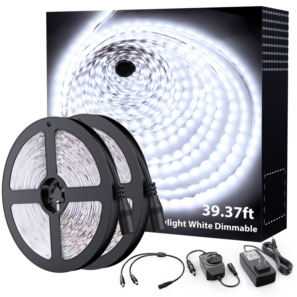 Onforu Best 15m Waterproof 12V LED Strip Lights 6000K Cool White