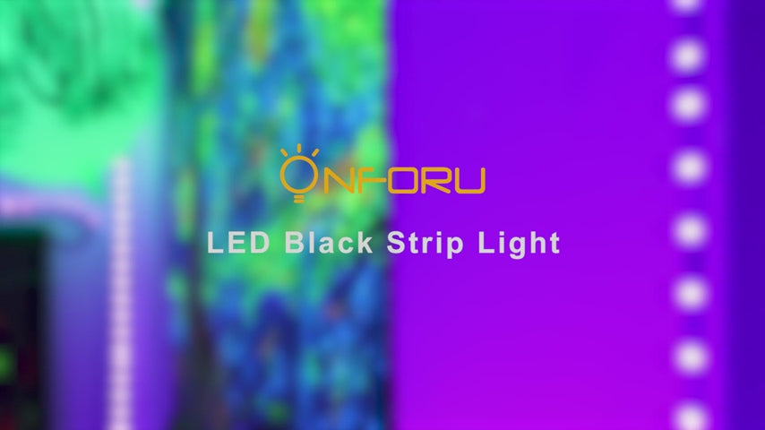 Onforu 5M LED Black Light Strip for EU Plug