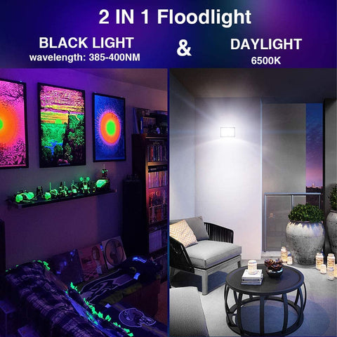 LED Black Light, 2 Pack 100W Black Flood Lights for Glow Party, Blackl —  CHIMIYA