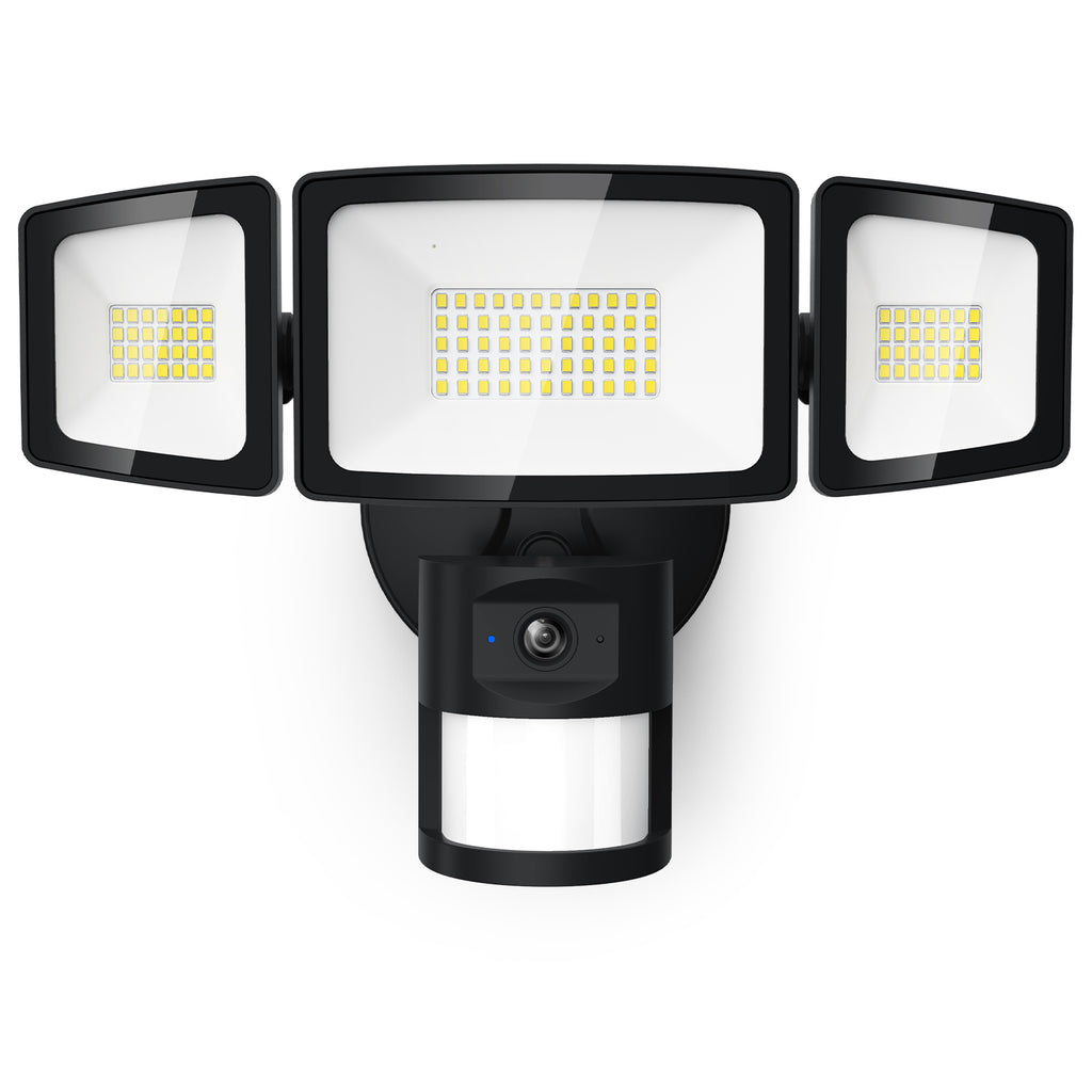 Onforu 55W LED Motion Security Light with Camera Black