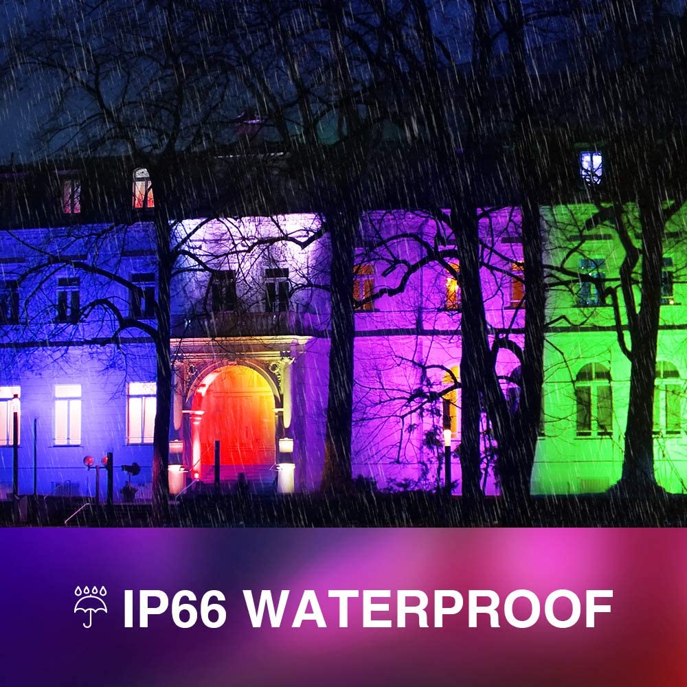 Onforu 100W RGB LED Flood Light FG81 for EU Plug