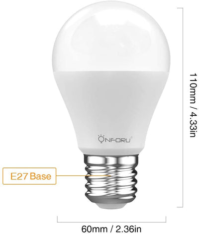 Onforu 7W Black Light LED Bulb E27 Base for UK