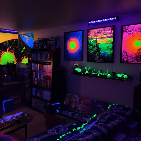 Fluorescent UV Black Light LED Light Bars for Bedroom