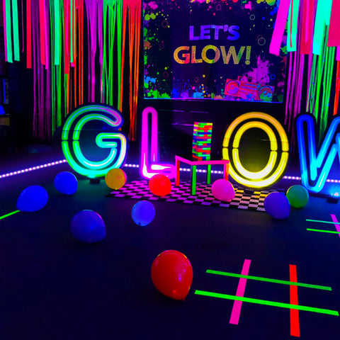 32.8ft 12V Black Light LED Light Strips for Glow Party
