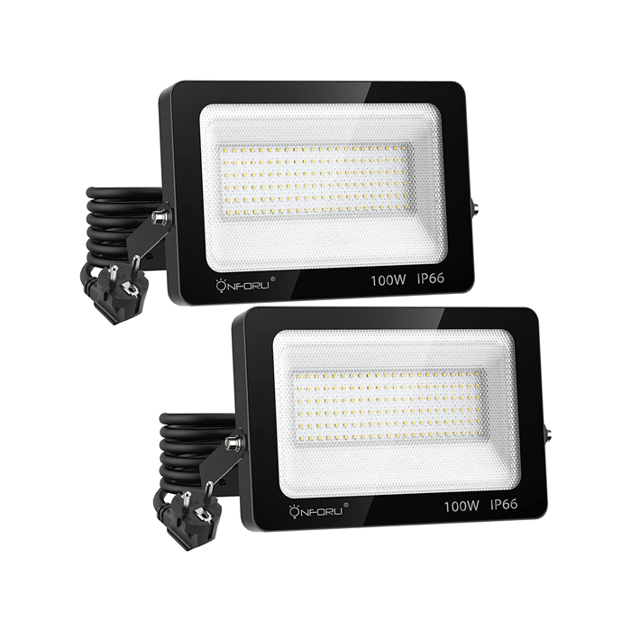 Onforu 100W LED Spotlight Outdoor with Plug for EU