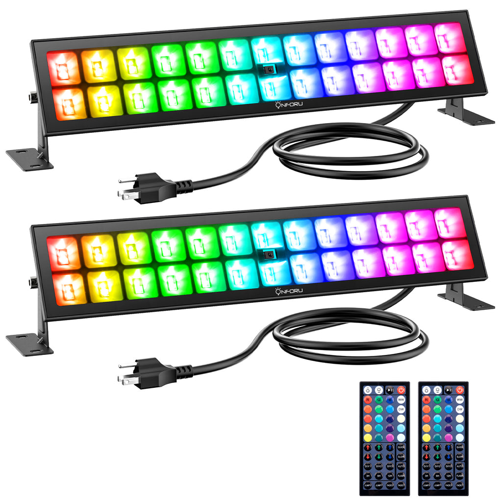 48W Color Changing RGB Flood Light Bars