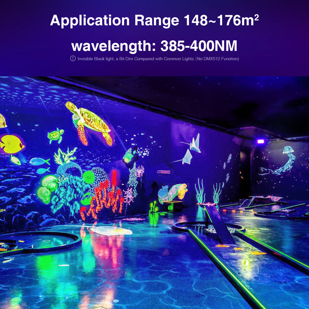 100W Powerful UV Black Light LED Flood Lights 385-400nm