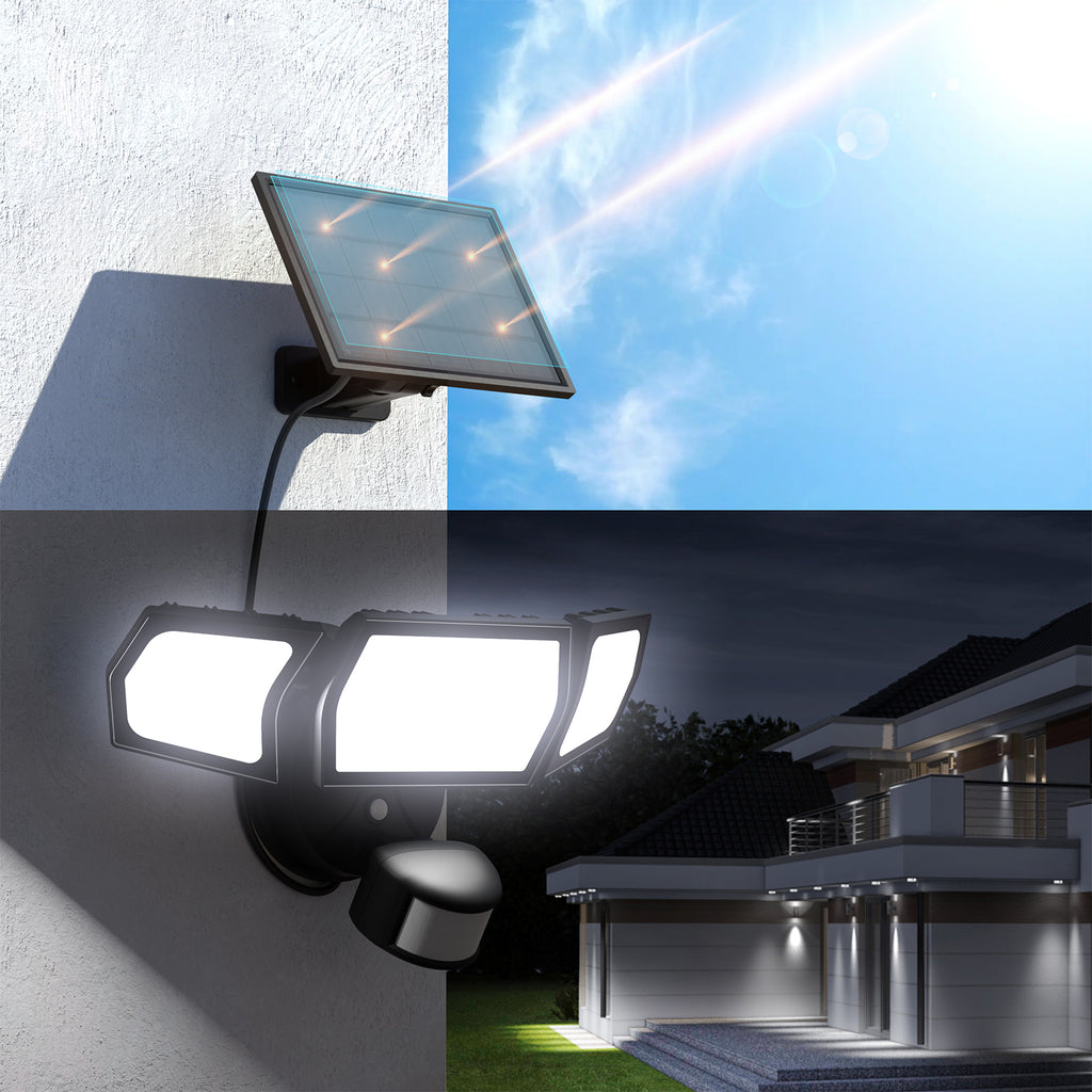 Onforu LED Solar Motion Lights Outdoor with Mesh