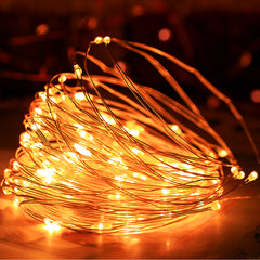 Onforu 6.5ft 3000K Orange Mini LED Fairy Lights