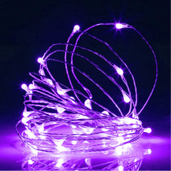 Onforu 6.5ft 3000K Purple Mini LED Fairy Lights
