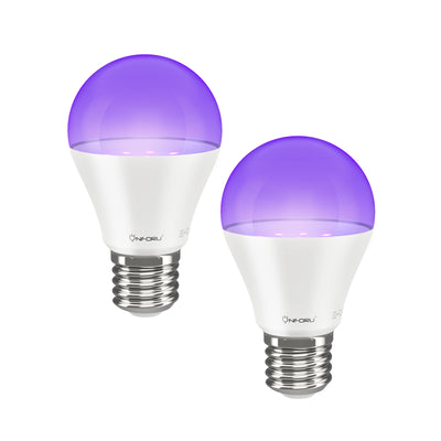 Onforu 7W Black Light LED Bulb E27 Base for UK