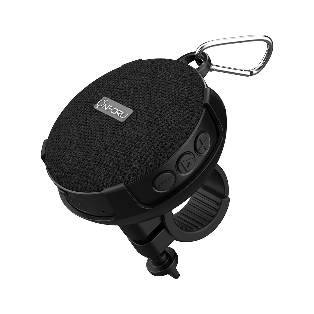 Onforu Black Wireless Small Bicycle Speaker
